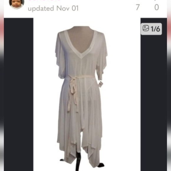 Free People Cream High Low Dress - Picture 2 of 2